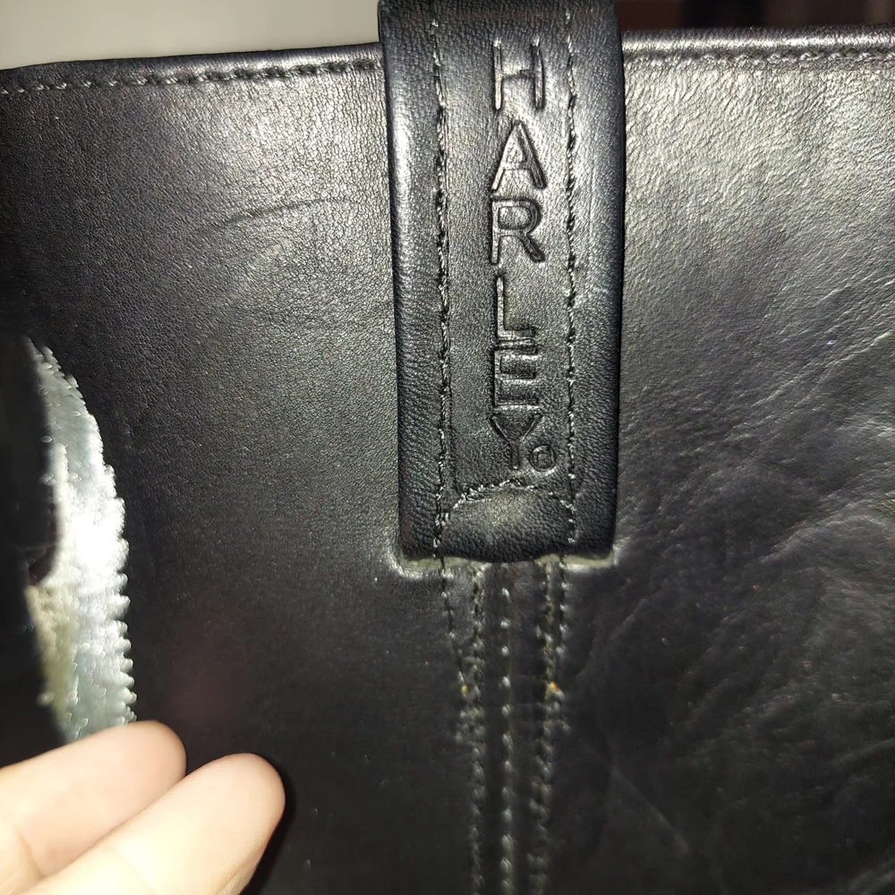 Vintage Harley-Davidson Women's Black Eagle Embroidered Harness Boots Size 9.5 - Picture 3 of 11